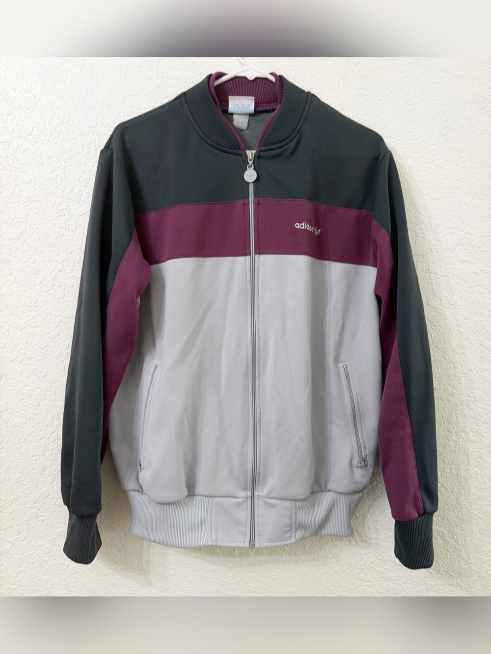 Vintage 80s adidas Men’s Colorblock Track Jacket - Large